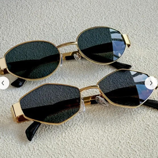 Women Fashion Glasses - แว่นกันแดดทรงกลมโลหะสุดฮิตสำหรับผู้หญิง แฟชั่นทันสมัยและใช้งานได้หลากหลาย
