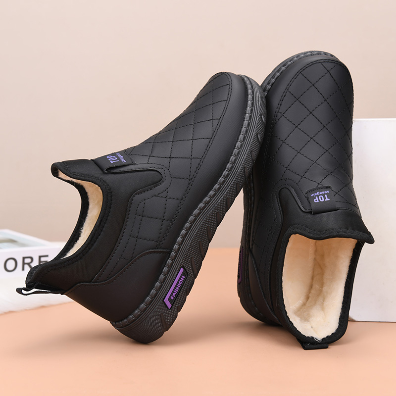 Women Fashion Online - รองเท้าสตรีฤดูหนาวใหม่,กำมะหยี่,รองเท้าสั้นที่อบอุ่นและสะดวกสบาย,รองเท้าคุณแม่ที่ทันสมัยและลำลอง,พื้นผิวนุ่ม,พื้นรองเท้านุ่ม,รองเท้าบู๊ทส์หิมะแบน