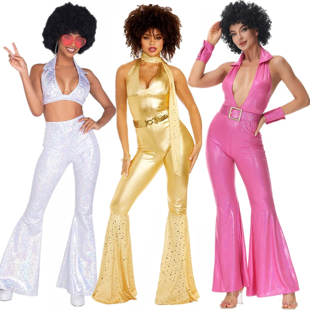 Women'S Fashion From The 70S - ผู้หญิงเซ็กซี่ 70s 80s Hippie เครื่องแต่งกาย Carnival