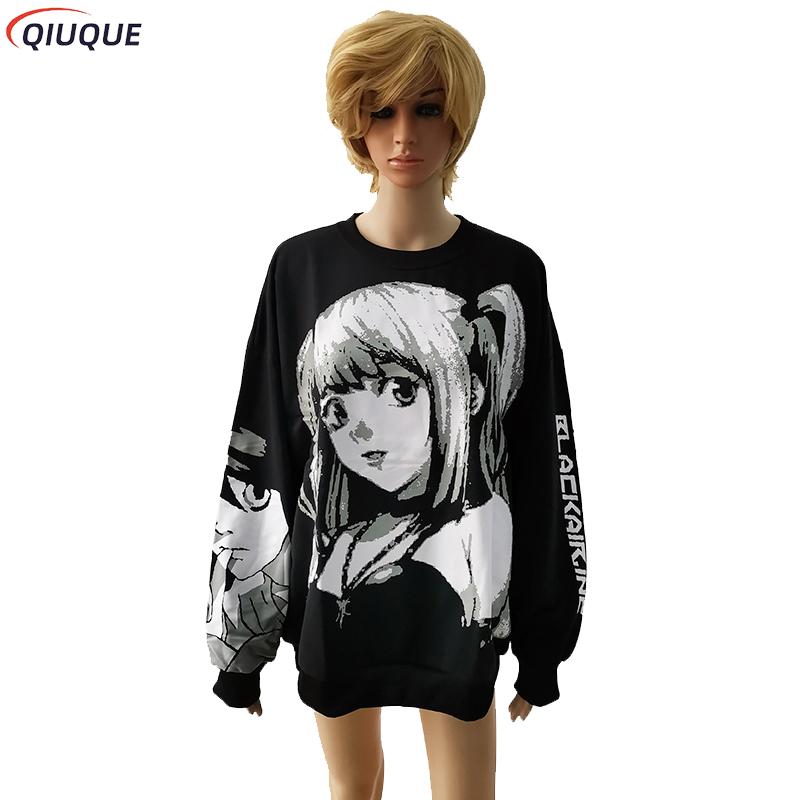 Hoodie Women Oversized - เสื้อฮู้ดอนิเมะเดธโน้ต มิสะ อามาเนะ สำหรับสาวๆ สไตล์ฮาราจูกุ คอสเพลย์