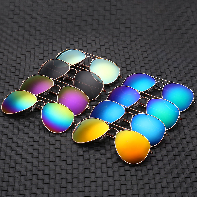 Women Fashion Glasses - แว่นกันแดดทรงนักบินแบบดับเบิ้ลบริดจ์ รุ่นใหม่ กรอบโลหะผสม เลนส์โพลาไรซ์ สำหรับผู้หญิงและผู้ชาย ป้องกันรังสียูวี