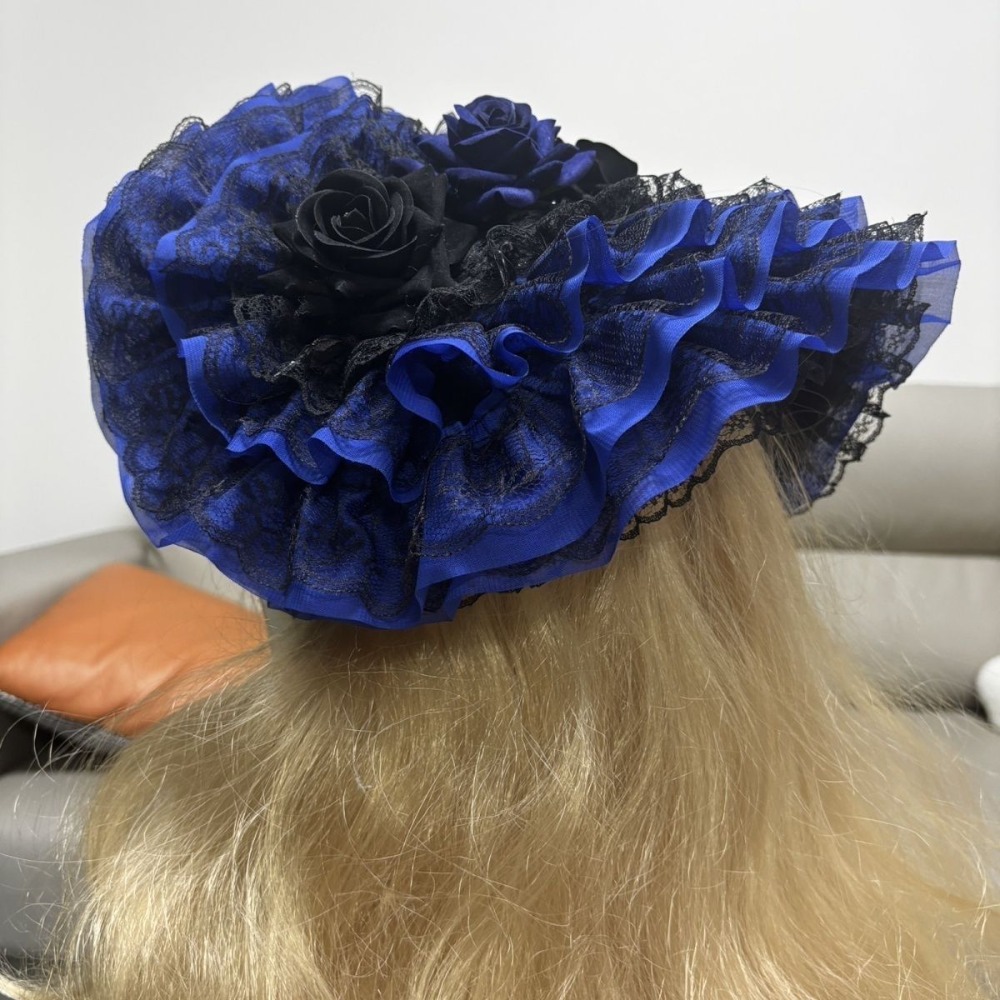 Women'S Fashion Victorian - หมวกโลลิต้าสีดำ แดง น้ำเงิน กรมท่า แบบวินเทจสไตล์วิคตอเรียน สำหรับงานปาร์ตี้