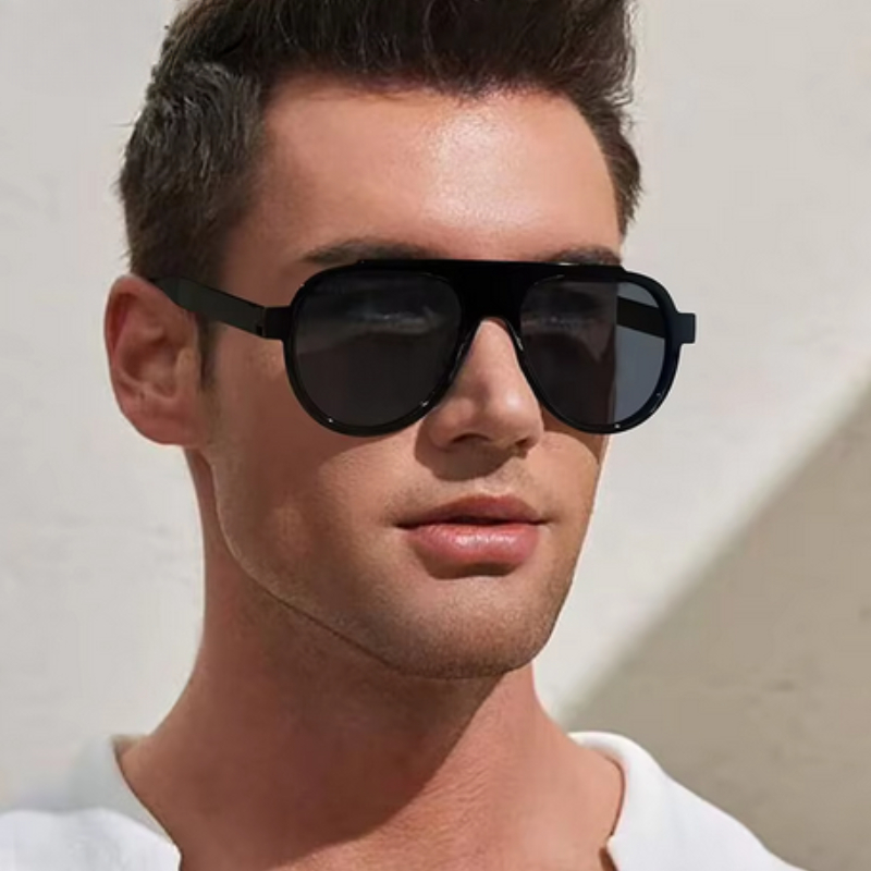 Women Fashion Glasses - ใหม่แฟชั่นผู้ชายผู้หญิงแว่นตากันแดดกรอบใหญ่แว่นตาย้อนยุคป้องกันรังสียูวีสำหรับการเดินทางกลางแจ้งแว่นตาแว่นตาปีนเขา
