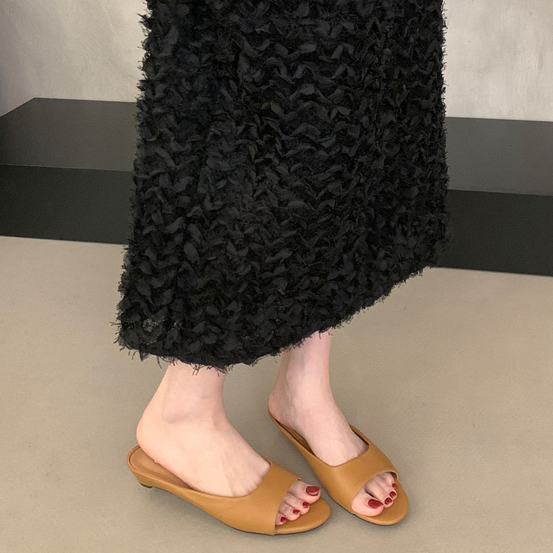 Women Fashion Reddit - รองเท้าแตะผู้หญิง BOMENDUI 2026 สีแดง รุ่นใหม่สำหรับฤดูร้อน แบบเปิดนิ้วเท้า
