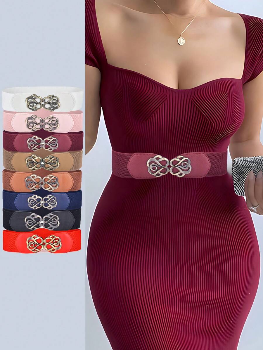 Women'S Fashion In The 50S - เข็มขัดยางยืดแบบกว้างสไตล์วินเทจ 50s 1 ชิ้น, เข็มขัดรัดเอวคลาสสิกขนาดพลัสไซส์ เหมาะสำหรับสวมใส่ในชีวิตประจำวันของผู้หญิง
