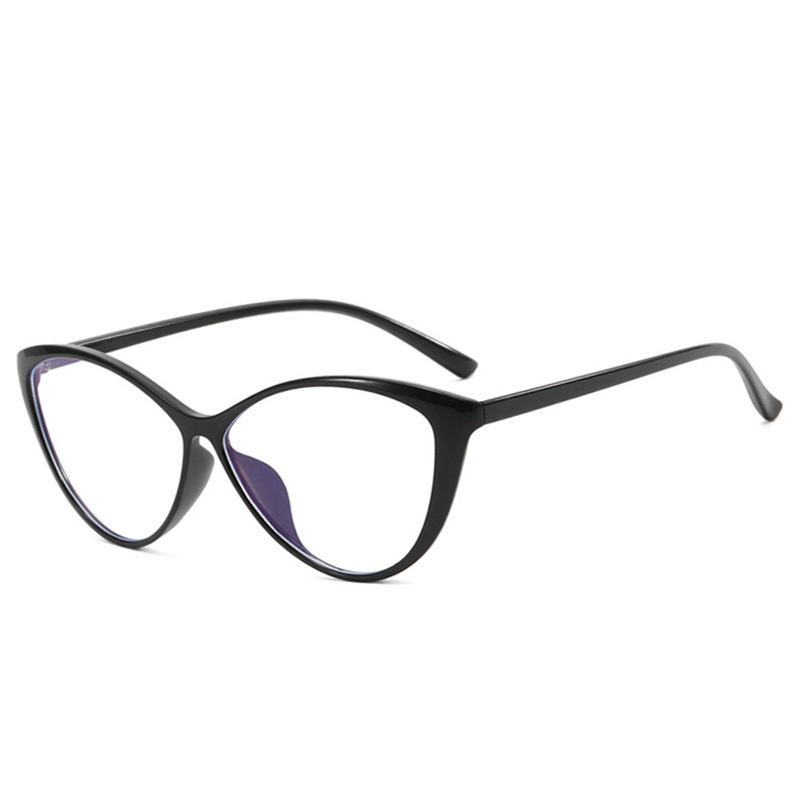 Women'S Fashion Glasses Non Prescription - กรอบแว่นตาแฟชั่นทรงแคทอายขนาดใหญ่สไตล์เรโทร ป้องกันแสงสีฟ้า ไม่ใช่แว่นสายตา สำหรับผู้หญิง