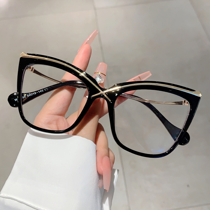 Women'S Fashion Glasses Non Prescription - KAMMPTขนาดใหญ่Cat Eyeแว่นตาแฟชั่นVINTAGE Blue Light Blockingแว่นตา 2025