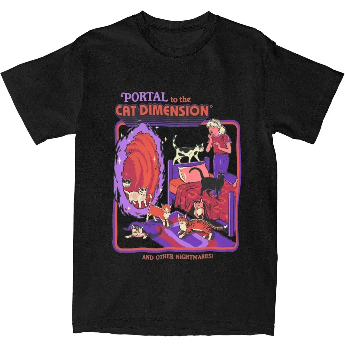 Women'S Fashion From The 70S - เสื้อยืดแนววินเทจ70S 80S สำหรับผู้ชายไอเดียของขวัญอุปกรณ์เสริมเสื้อศิลปะสีเข้มสยองขวัญแนววินเทจสำหรับผู้หญิง