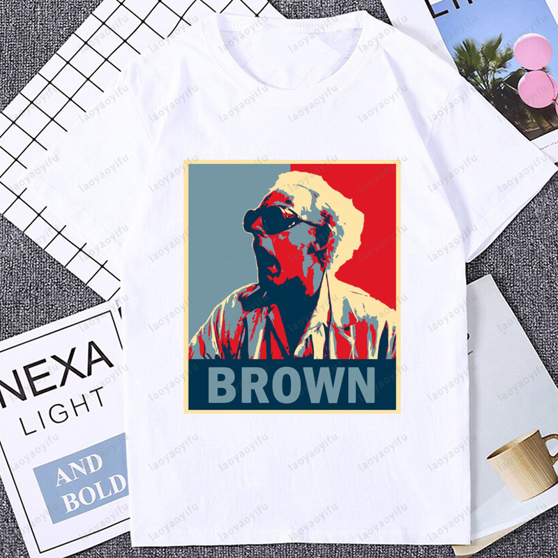 Women Fashion 80S - Back To The Future คลาสสิกสีน้ําตาล TShirt