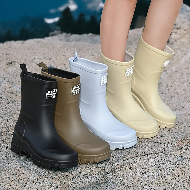 รองเท้าบูทกันฝนแฟชั่นสําหรับผู - Women'S Fashion Rain Boots บทวิจารณ์และราคา