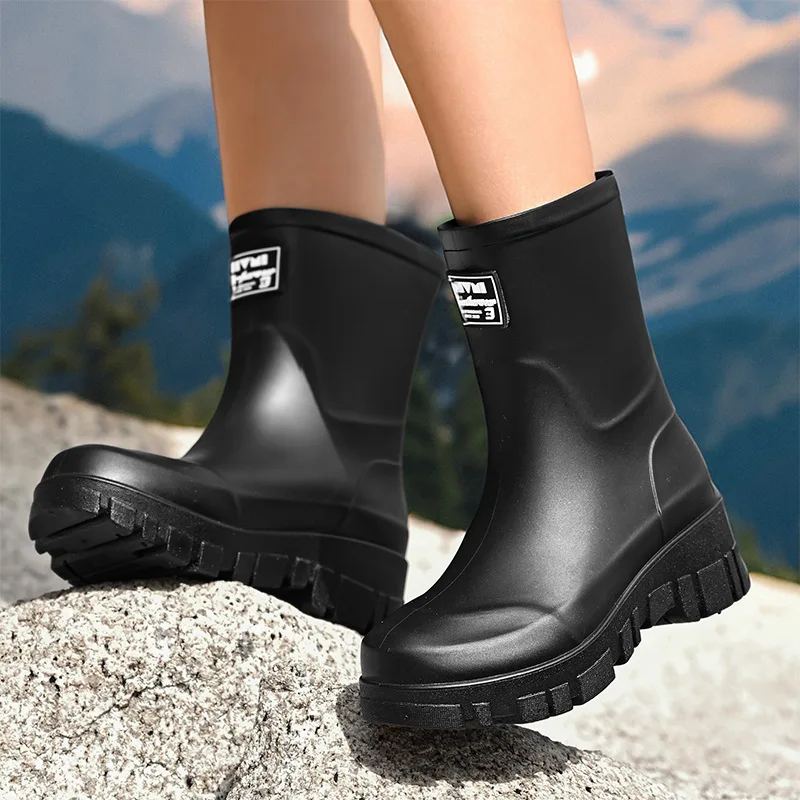 รองเท้าบูทกันฝนแฟชั่นสําหรับผู - Women'S Fashion Rain Boots บทวิจารณ์และราคา