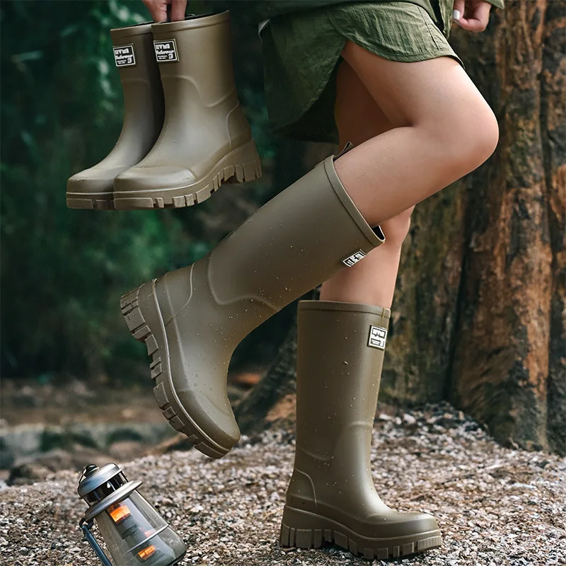 รองเท้าบูทกันฝนแฟชั่นสําหรับผู - Women'S Fashion Rain Boots บทวิจารณ์และราคา