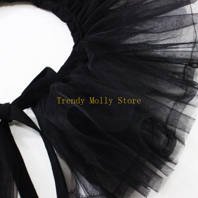 N5KB สุภาพสตรีปลอมคอ Gothic Ru - Women'S Fashion Victorian บทวิจารณ์และราคา