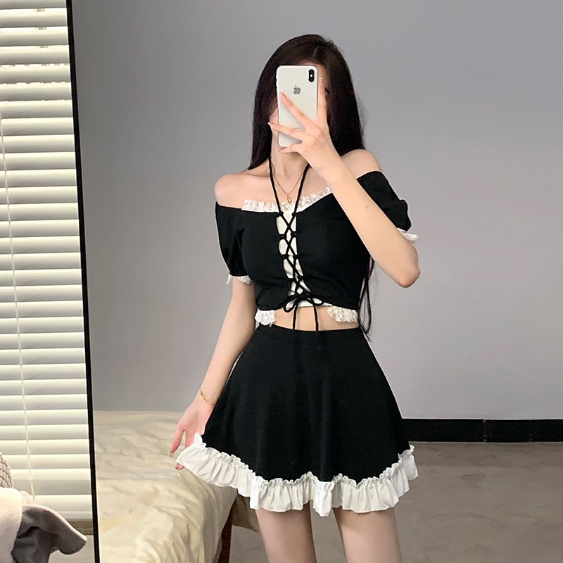 ชุดว่ายน้ำสองชิ้นสไตล์อินสตาแก - Women Fashion Styles บทวิจารณ์และราคา