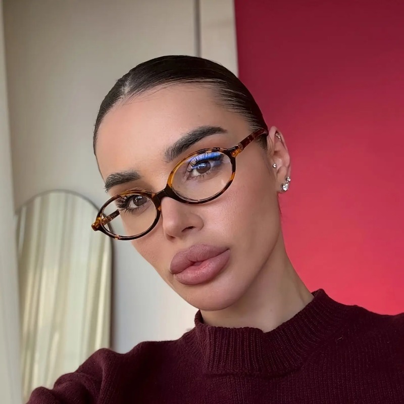 แว่นตากันแดดทรงวงรีวินเทจผู้หญ - Women Fashion Glasses บทวิจารณ์และราคา