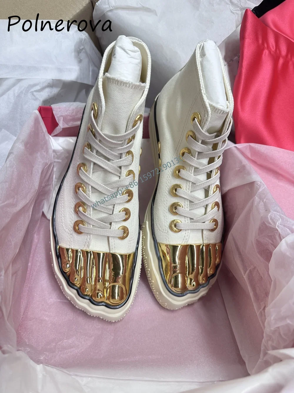 ห้านิ้วโลหะ Toe รองเท้าผสมสีเพ - Women'S Fashion Boots บทวิจารณ์และราคา