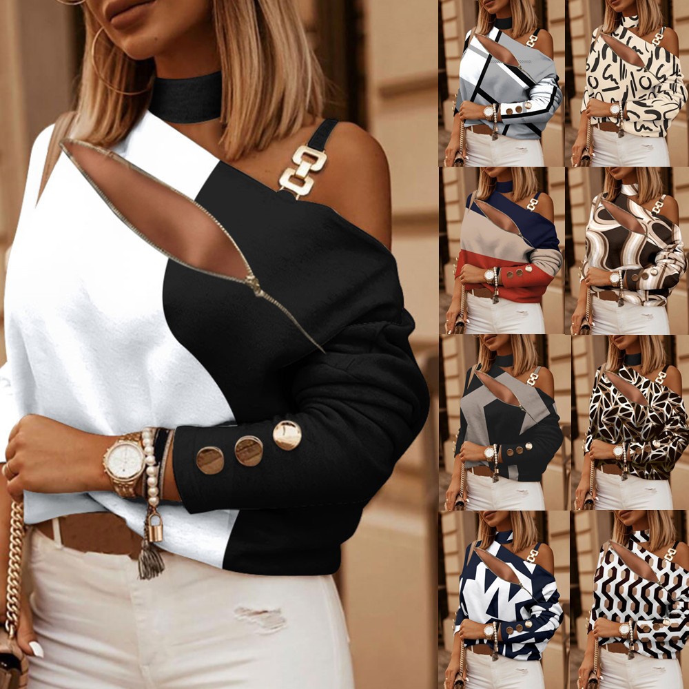 เสื้อเบลาส์เปิดไหล่สำหรับผู้หญ - Women Fashion Styles บทวิจารณ์และราคา