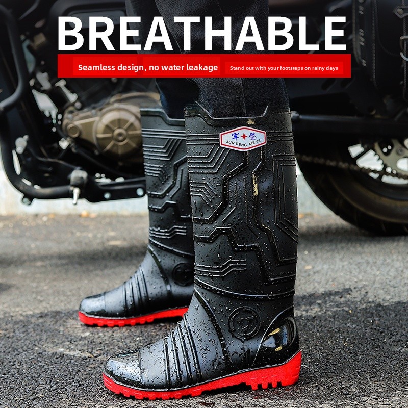 รองเท้าบูทกันฝนทรงสูงแบบยูนิเซ - Women'S Fashion Rain Boots บทวิจารณ์และราคา