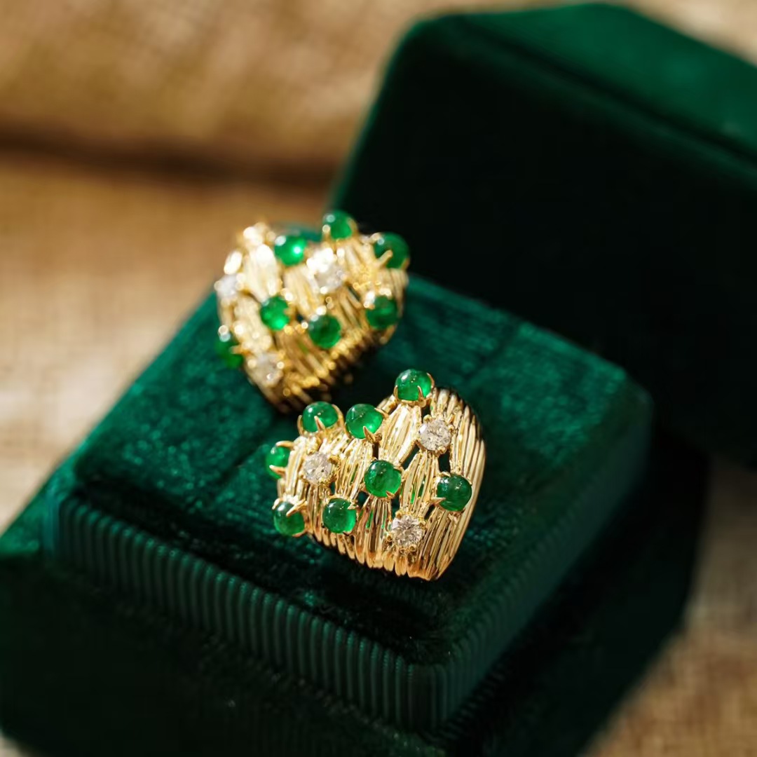 Retro14K Gold Filled Emerald D - Women'S Fashion Victorian บทวิจารณ์และราคา