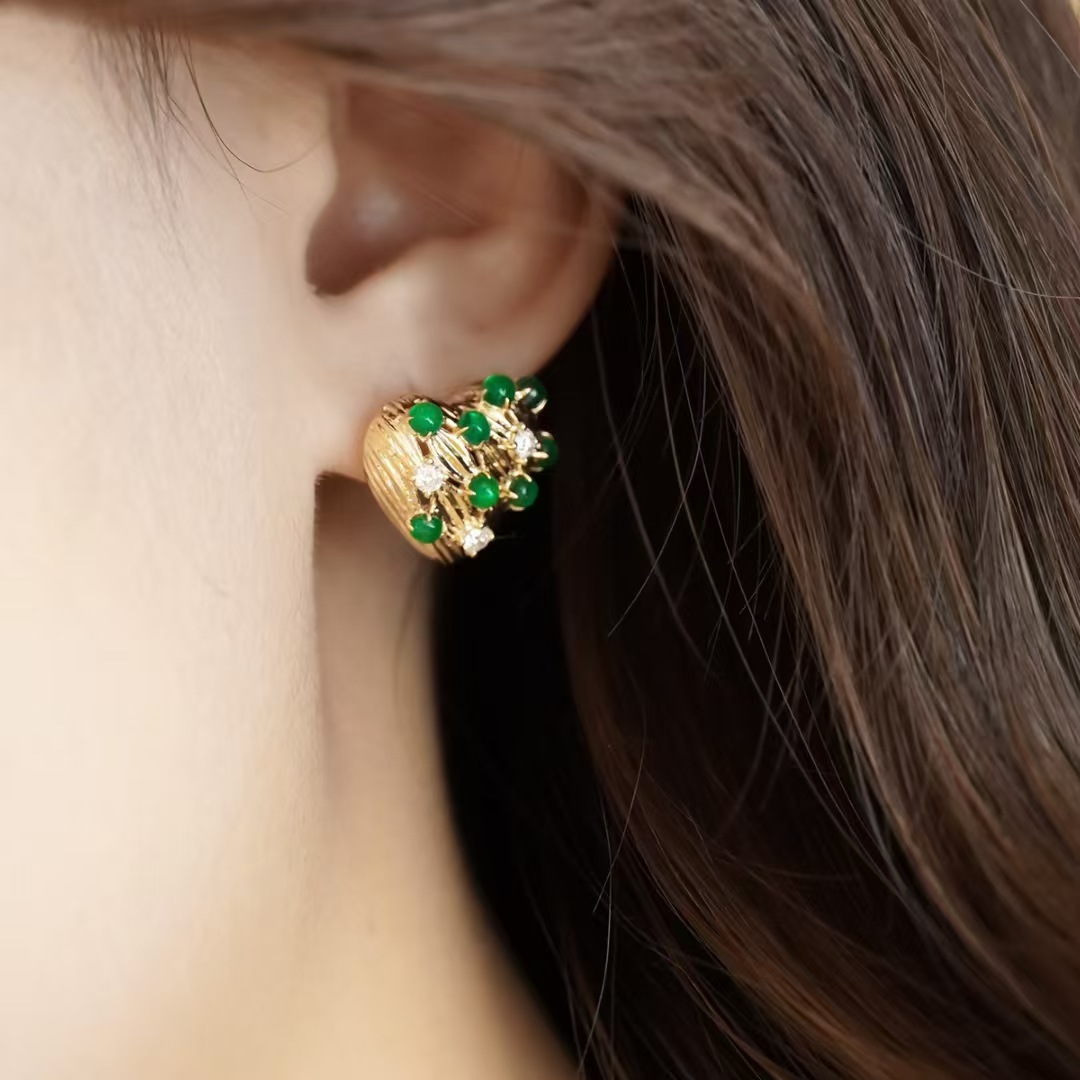 Retro14K Gold Filled Emerald D - Women'S Fashion Victorian บทวิจารณ์และราคา