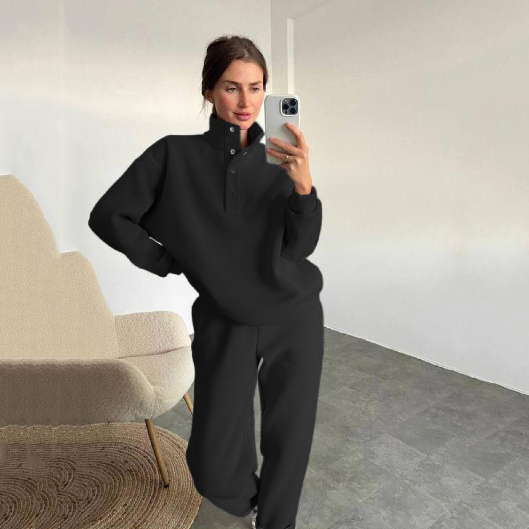 ชุดเซ็ตสองชิ้นสำหรับผู้หญิง เส - Hoodie Women Oversized บทวิจารณ์และราคา