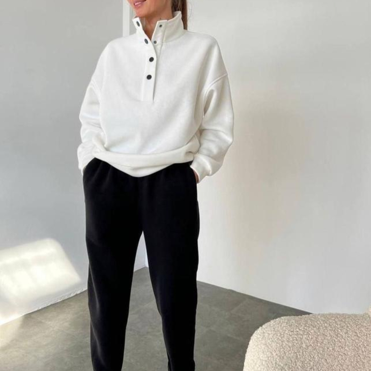 ชุดเซ็ตสองชิ้นสำหรับผู้หญิง เส - Hoodie Women Oversized บทวิจารณ์และราคา