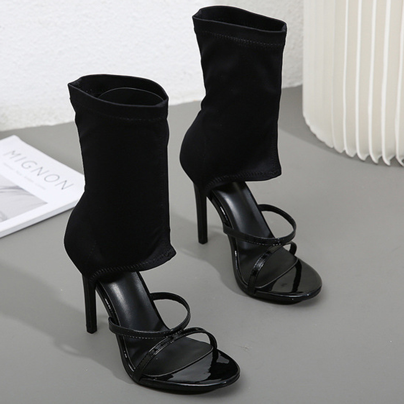 แฟชั่นฤดูร้อนแบบเปิดนิ้วเท้ารอ - Women'S Fashion Boots บทวิจารณ์และราคา