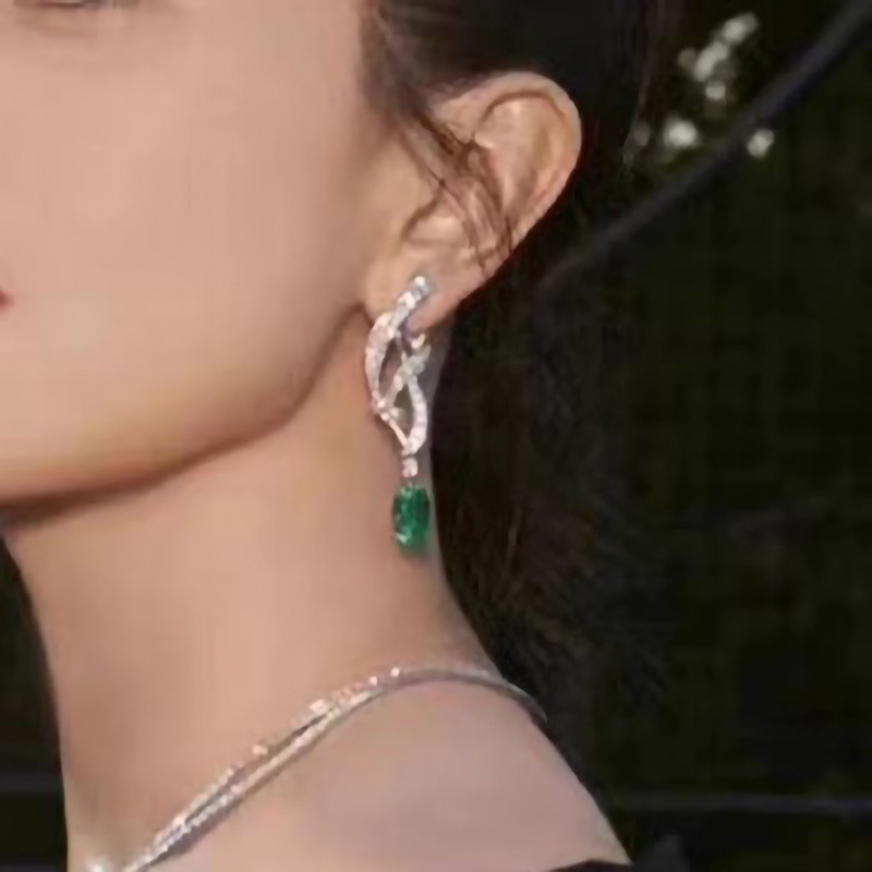 ต่างหูเพชรทรงสี่เหลี่ยมมรกตสไต - Women'S Fashion Magazine บทวิจารณ์และราคา