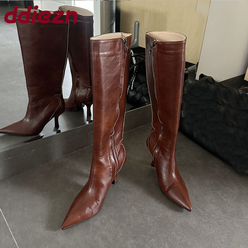 รองเท้าบูทหุ้มข้อสูงถึงเข่า หั - Winter Fashion Women Boots บทวิจารณ์และราคา