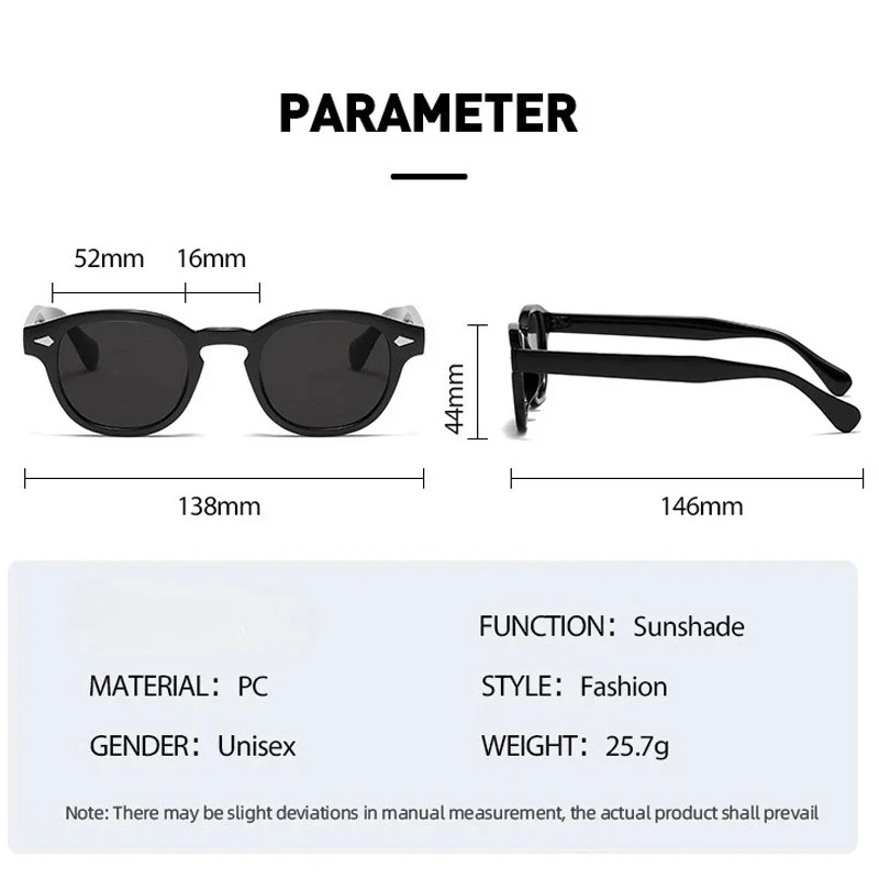 แว่นกันแดดทรงกลมวินเทจ ผู้หญิง - Women Fashion Glasses บทวิจารณ์และราคา
