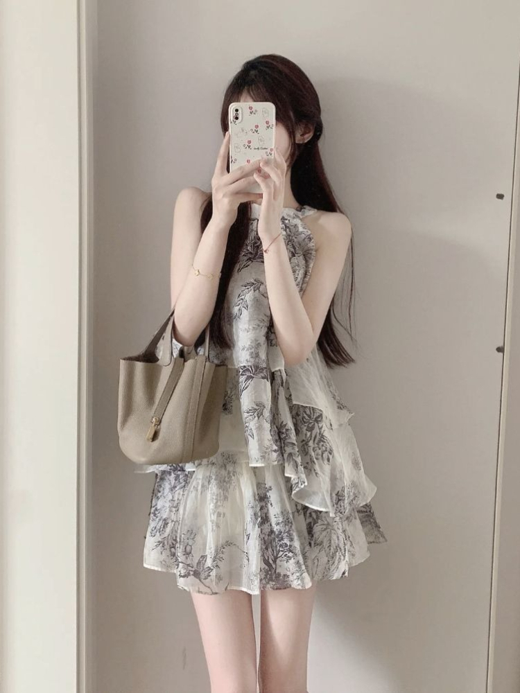 ชุดเซ็ตสองชิ้นเสื้อแขนกุดคอ ha - Tie Dye Two Piece บทวิจารณ์และราคา