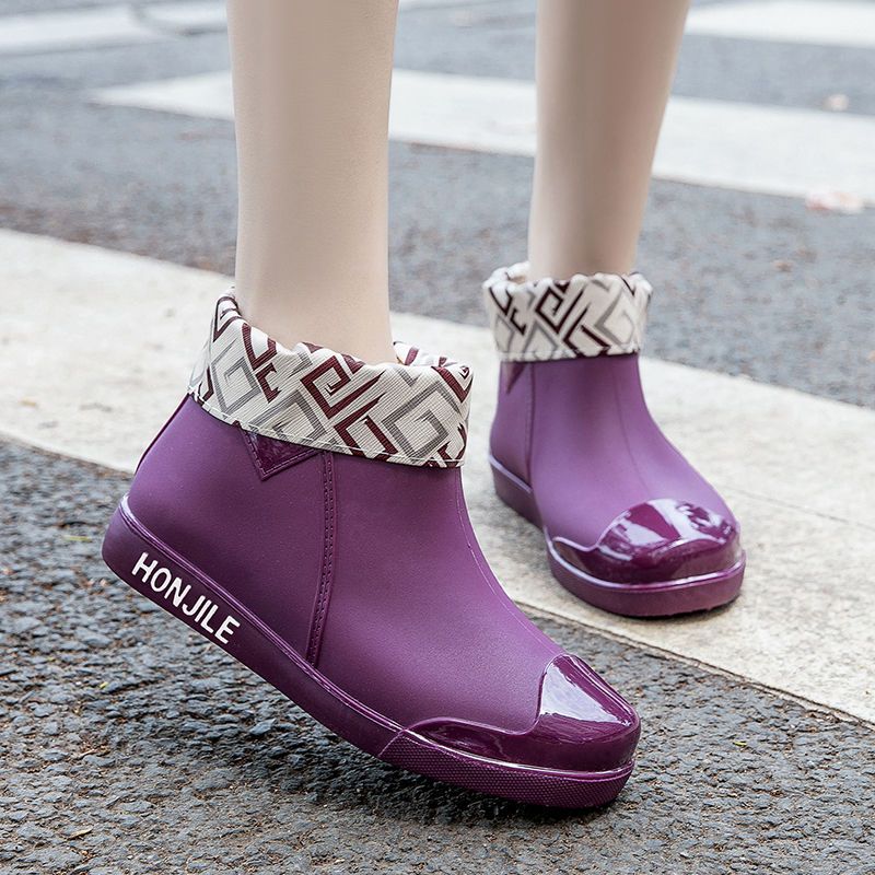 รองเท้าบูทยางกันฝนแบบใหม่สำหรั - Women'S Fashion Rain Boots บทวิจารณ์และราคา