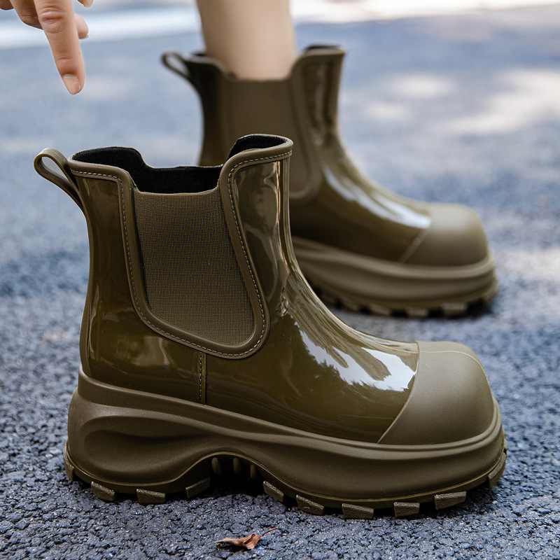 Strongshen รองเท้าบูตเชลซีกันน - Women'S Fashion Rain Boots บทวิจารณ์และราคา