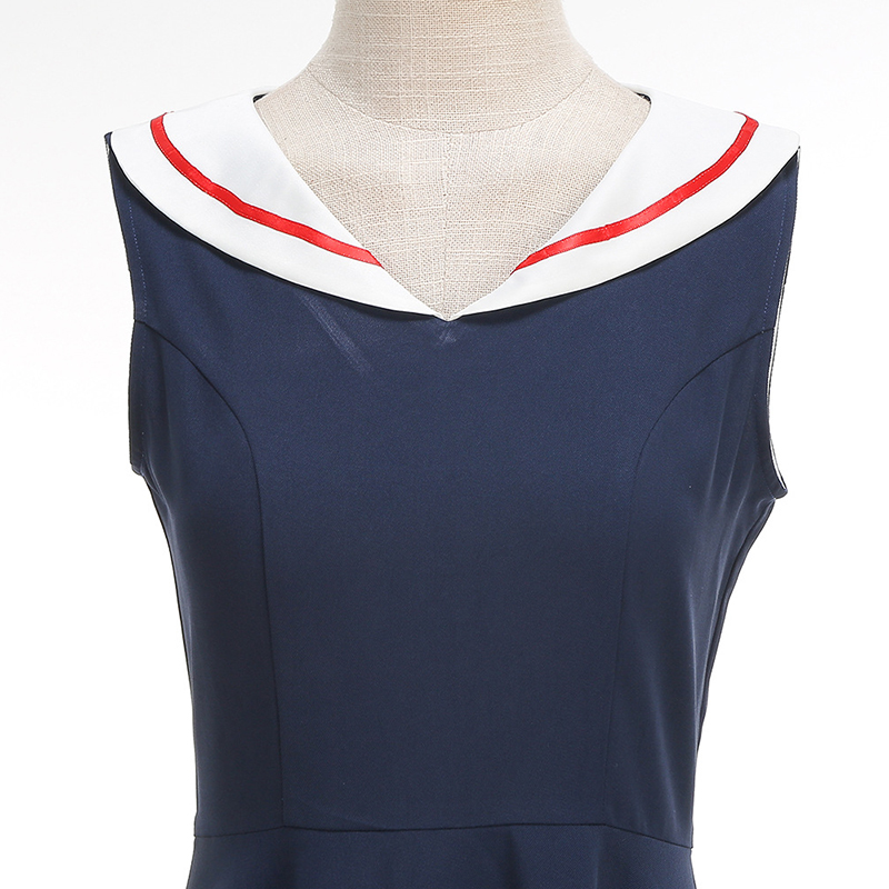 เดรสสไตล์เรโทรสีกรมท่า ฤดูร้อน - Women'S Fashion In The 50S บทวิจารณ์และราคา