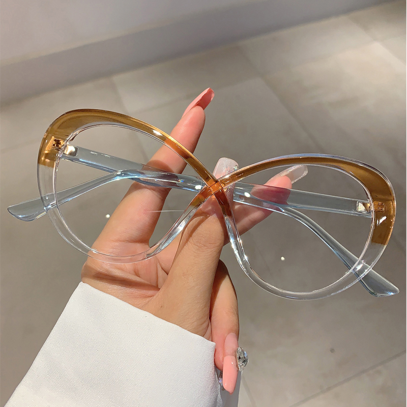 Kammpt กรอบแว่นตารูปไข่ขนาดใหญ - Women'S Fashion Glasses Non Prescription บทวิจารณ์และราคา
