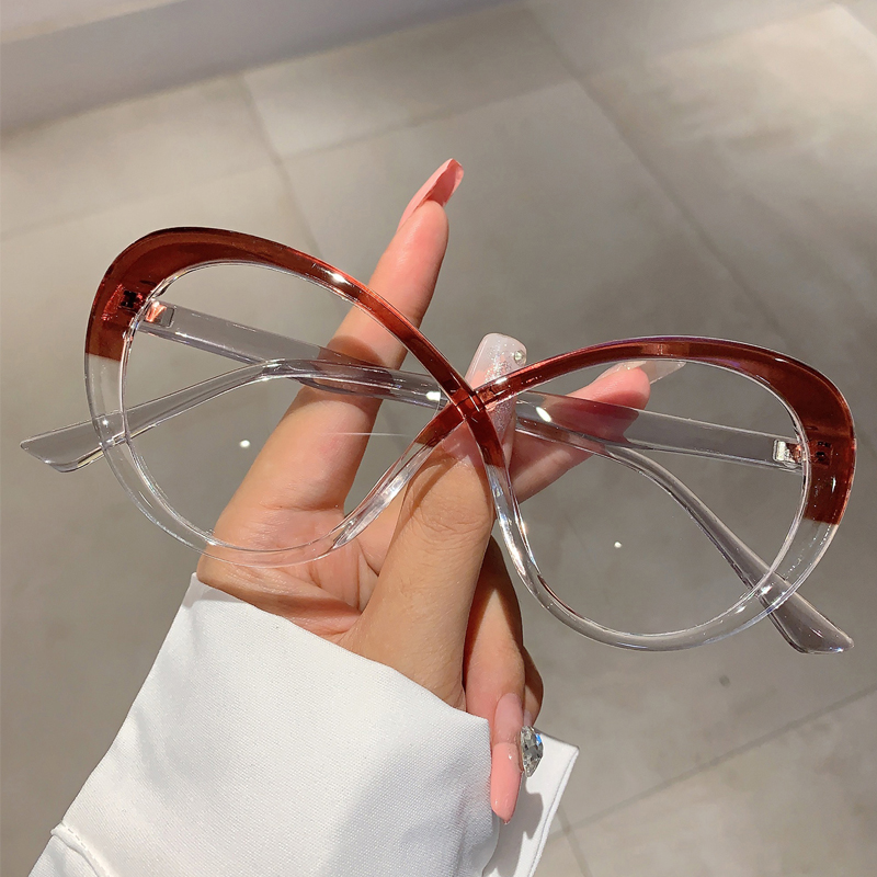 Kammpt กรอบแว่นตารูปไข่ขนาดใหญ - Women'S Fashion Glasses Non Prescription บทวิจารณ์และราคา