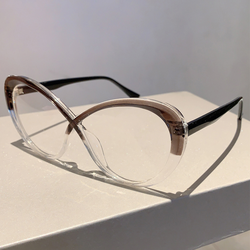 Kammpt กรอบแว่นตารูปไข่ขนาดใหญ - Women'S Fashion Glasses Non Prescription บทวิจารณ์และราคา