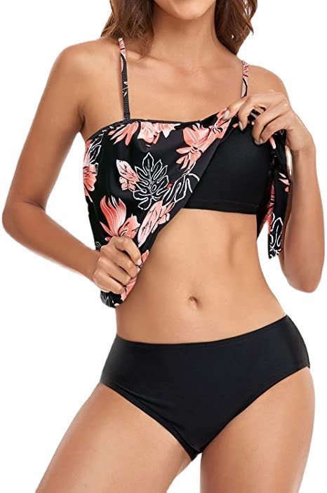 ชุดว่ายน้ำบิกินี่เอวสูงสำหรับผ - Crop Top Women บทวิจารณ์และราคา