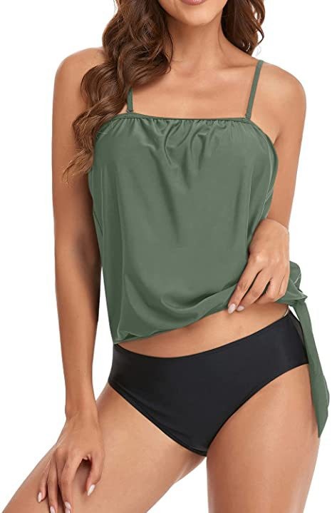 ชุดว่ายน้ำบิกินี่เอวสูงสำหรับผ - Crop Top Women บทวิจารณ์และราคา