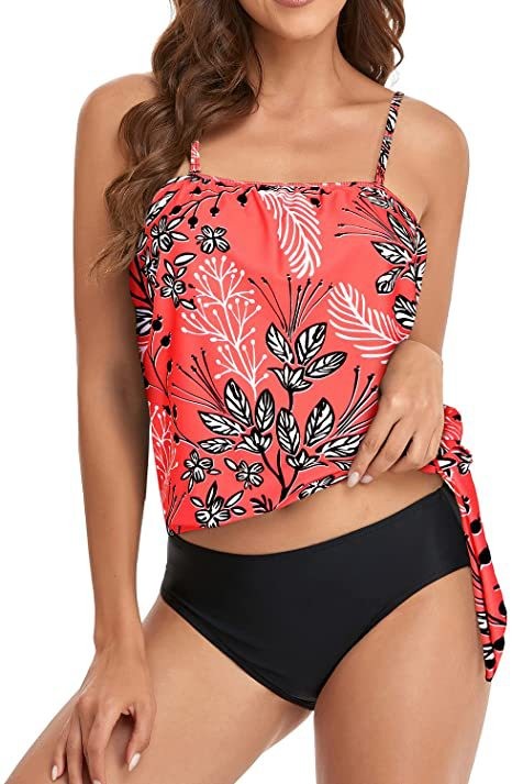 ชุดว่ายน้ำบิกินี่เอวสูงสำหรับผ - Crop Top Women บทวิจารณ์และราคา