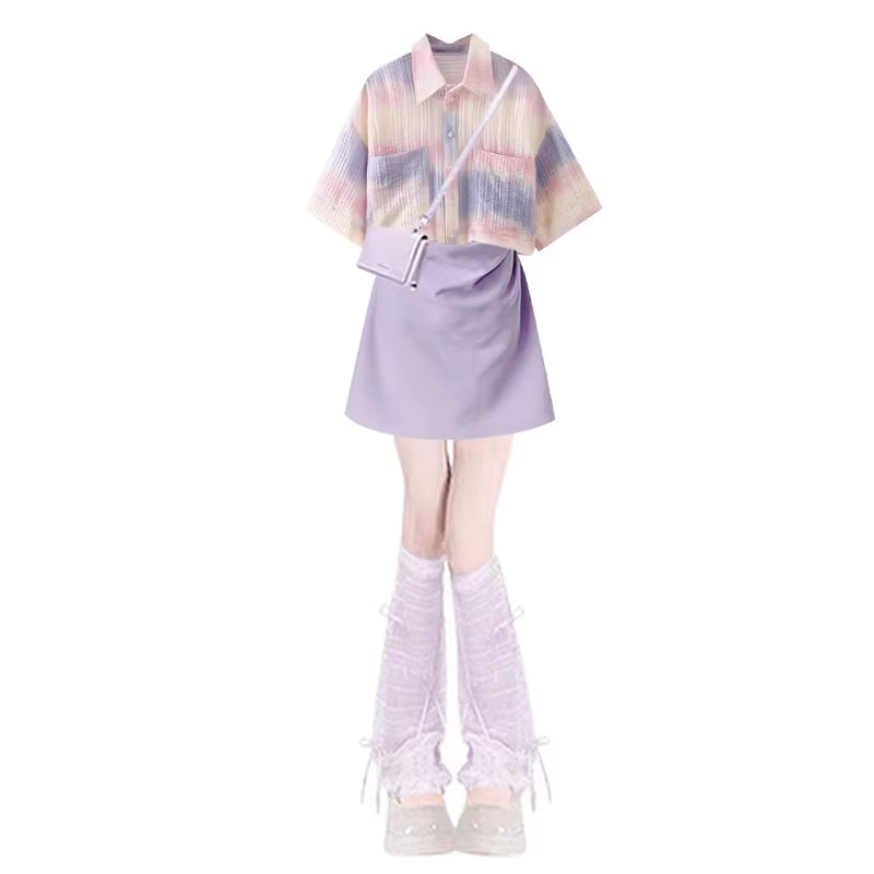 ชุดลำลองฤดูร้อนลดอายุใจค่ะ ชุด - Tie Dye Two Piece บทวิจารณ์และราคา