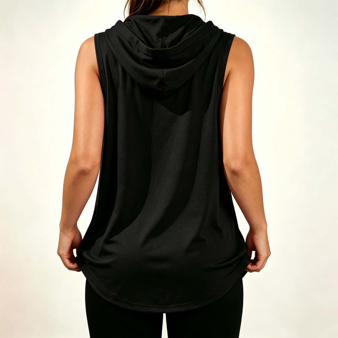เสื้อฮู้ดแขนกุดทรงหลวมพิมพ์ลาย - Hoodie Women Oversized บทวิจารณ์และราคา
