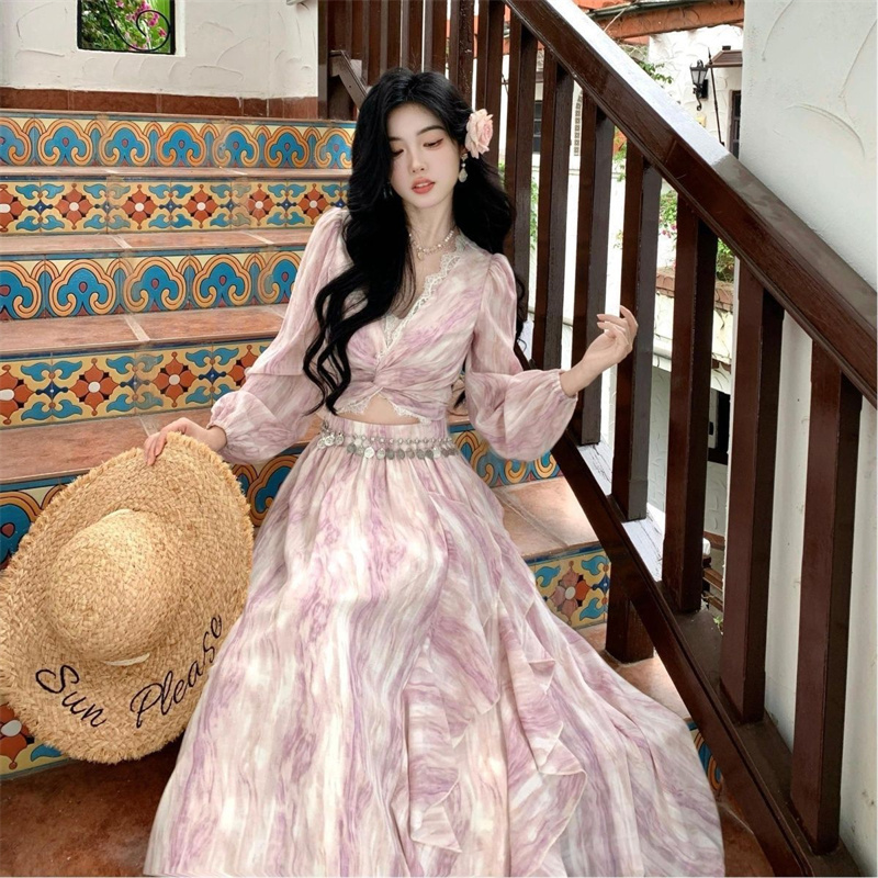 2025 ใหม่ Super Fairy Tie ย้อม - Tie Dye Two Piece บทวิจารณ์และราคา