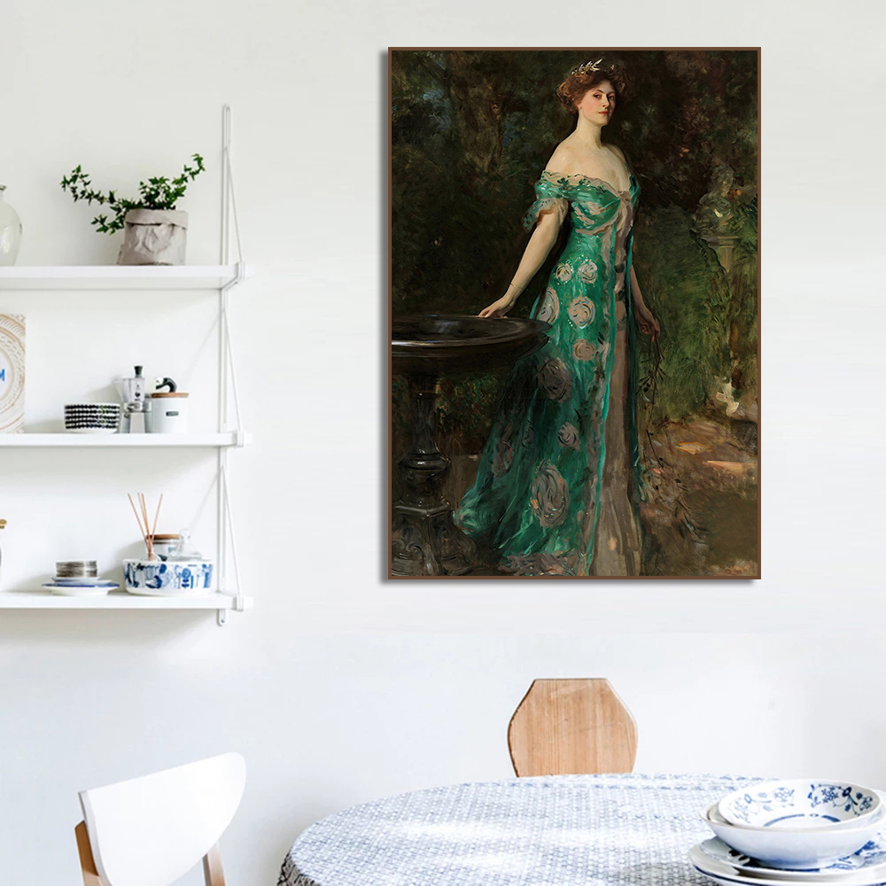 ภาพพิมพ์ผ้าใบสไตล์วินเทจ ภาพวา - Women'S Fashion Victorian บทวิจารณ์และราคา