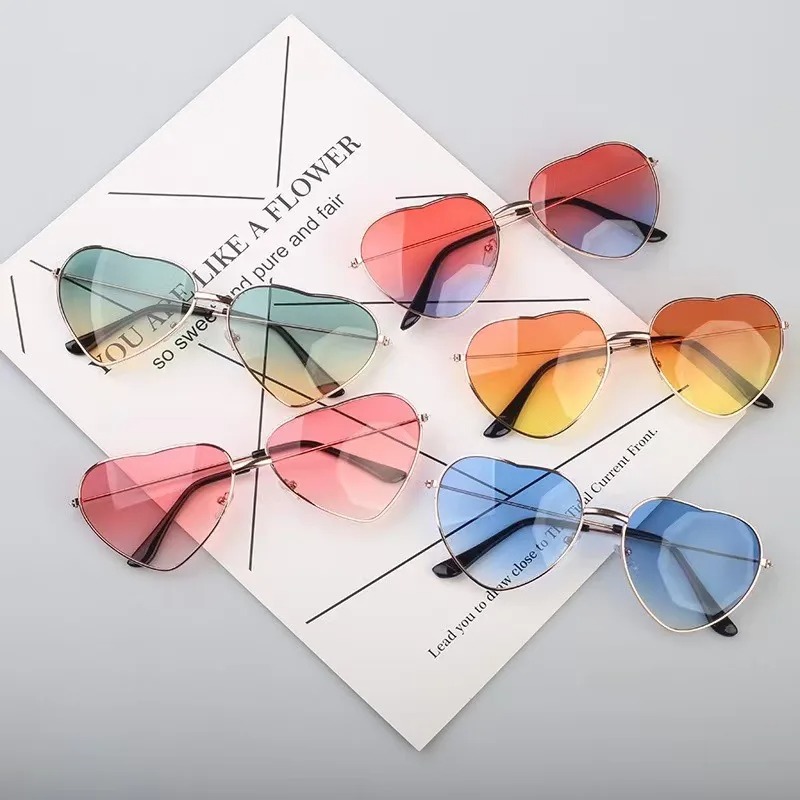แว่นกันแดดทรงหัวใจโลหะ แฟชั่นว - Women Fashion Glasses บทวิจารณ์และราคา