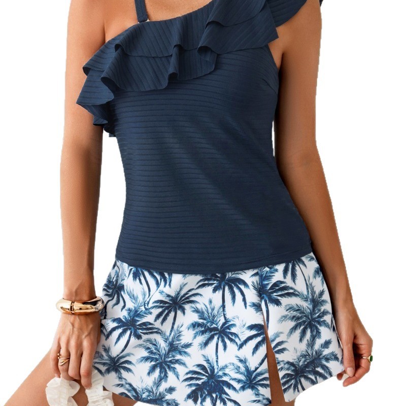 ชุดว่ายน้ำทังกินี่ผู้หญิง แบบเ - Crop Top Women บทวิจารณ์และราคา