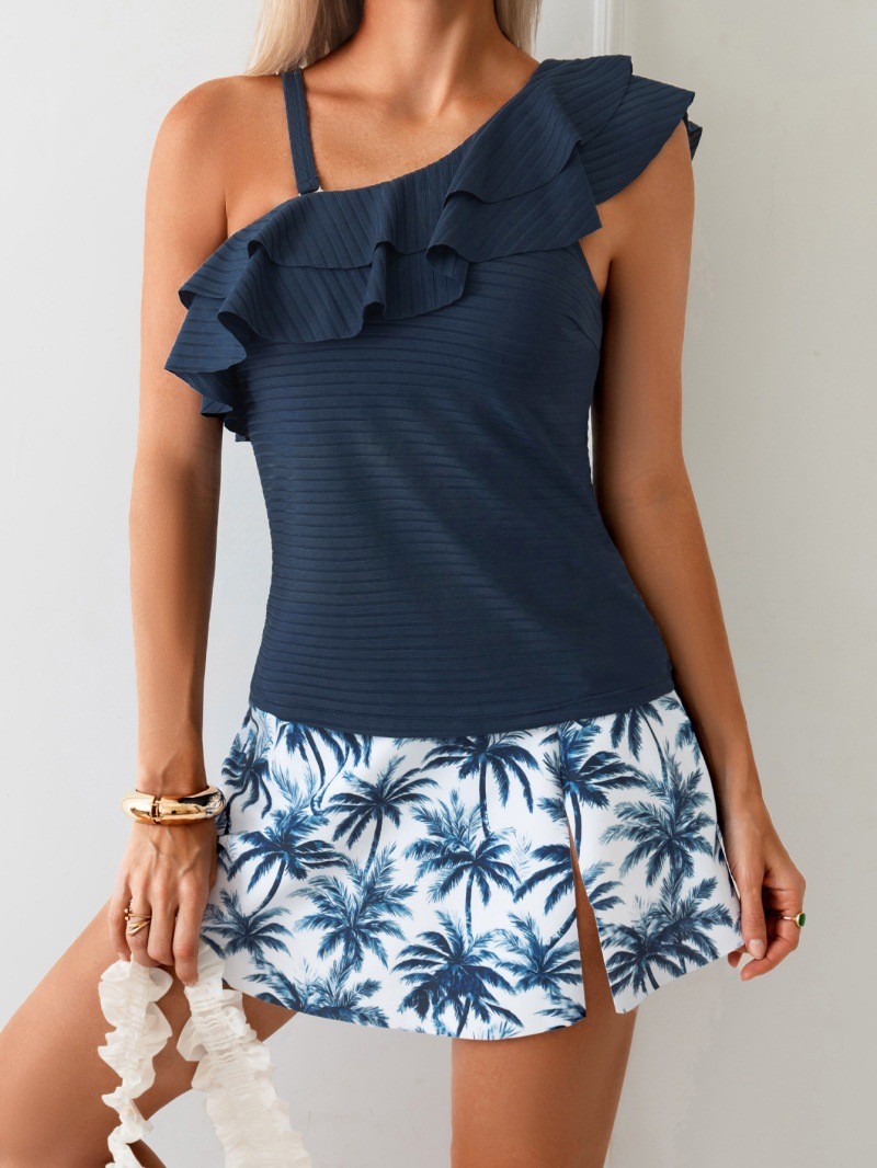 ชุดว่ายน้ำทังกินี่ผู้หญิง แบบเ - Crop Top Women บทวิจารณ์และราคา