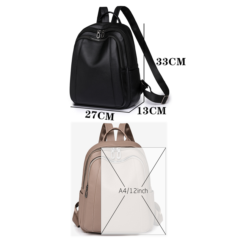หนังคุณภาพสูงกระเป๋าเป้สะพายหล - Women Fashion Online บทวิจารณ์และราคา