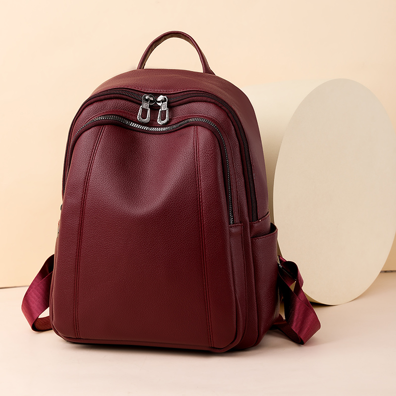 หนังคุณภาพสูงกระเป๋าเป้สะพายหล - Women Fashion Online บทวิจารณ์และราคา