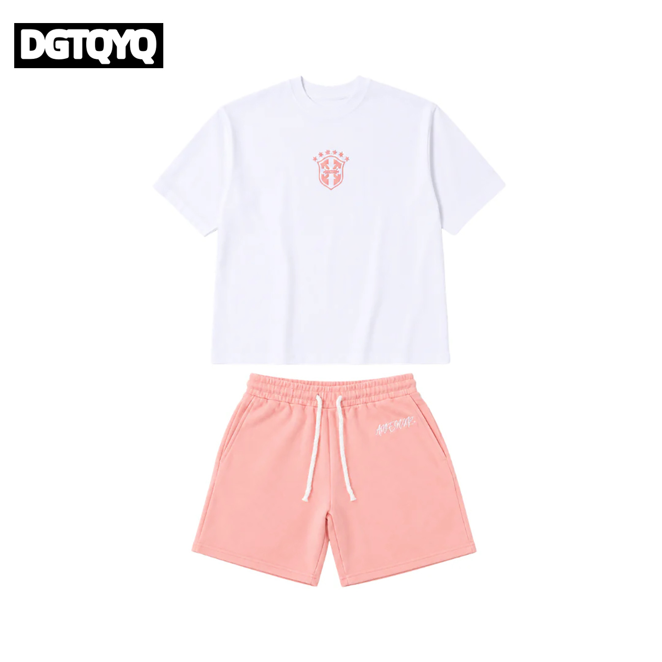 ชุดเซ็ตเสื้อยืดคอกลมพิมพ์ลายกั - Women Fashion Styles บทวิจารณ์และราคา
